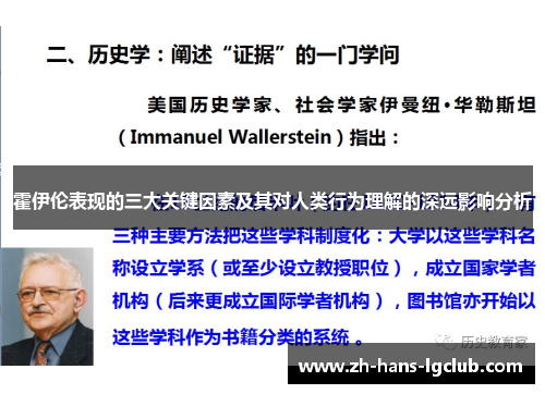 霍伊伦表现的三大关键因素及其对人类行为理解的深远影响分析